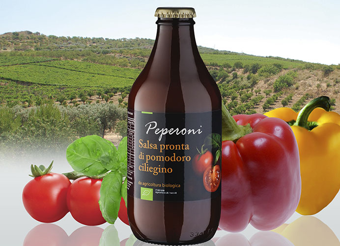 Sugo pronto di pomodoro ciliegino Bio Olive e Capperi