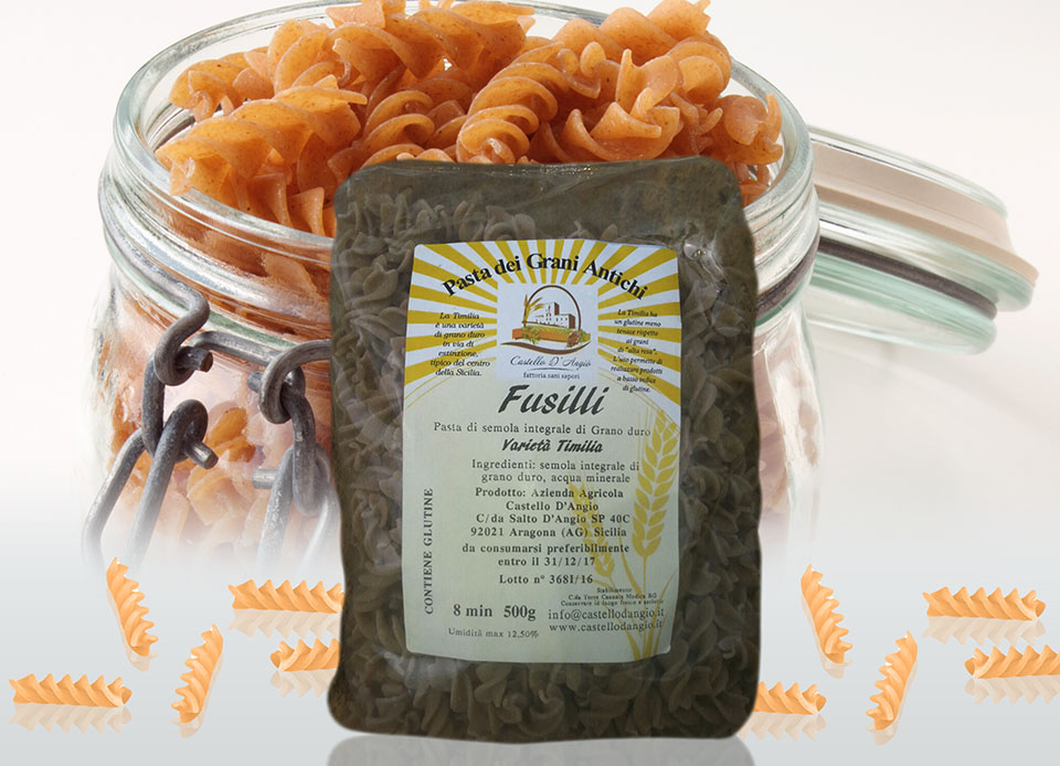 Pasta biologica integrale fusilli